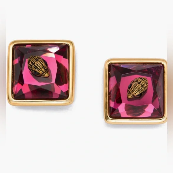 Kurt Geiger London Eagle Square Stud Earrings come in Kurt Geiger London box NWT - Picture 2 of 7